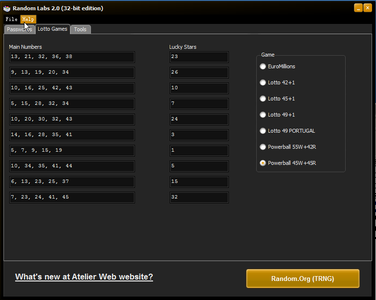 随机密码批量生成器(Random Labs)2.0 绿色版