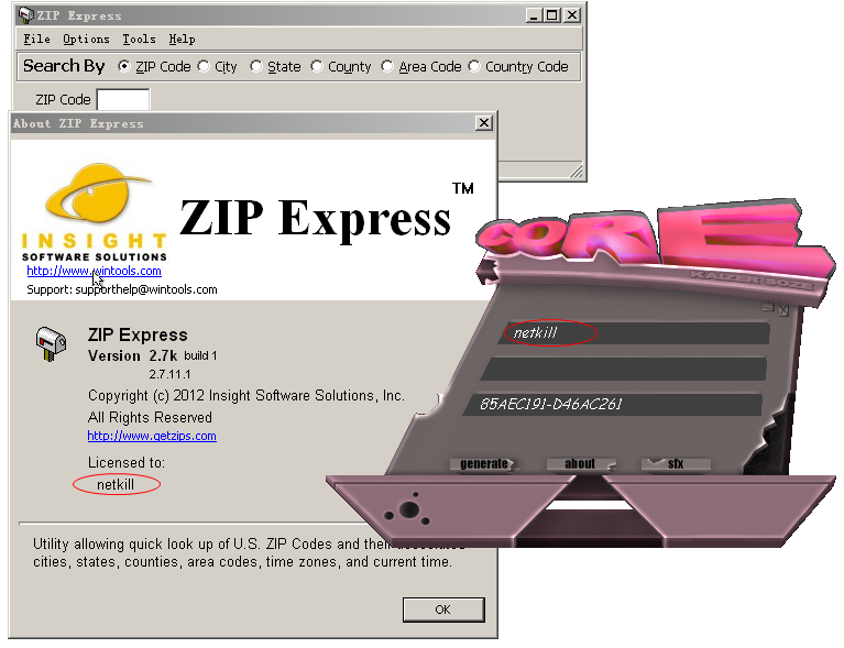 美国邮编查询软件(Zip Express)2.7k build 1 英