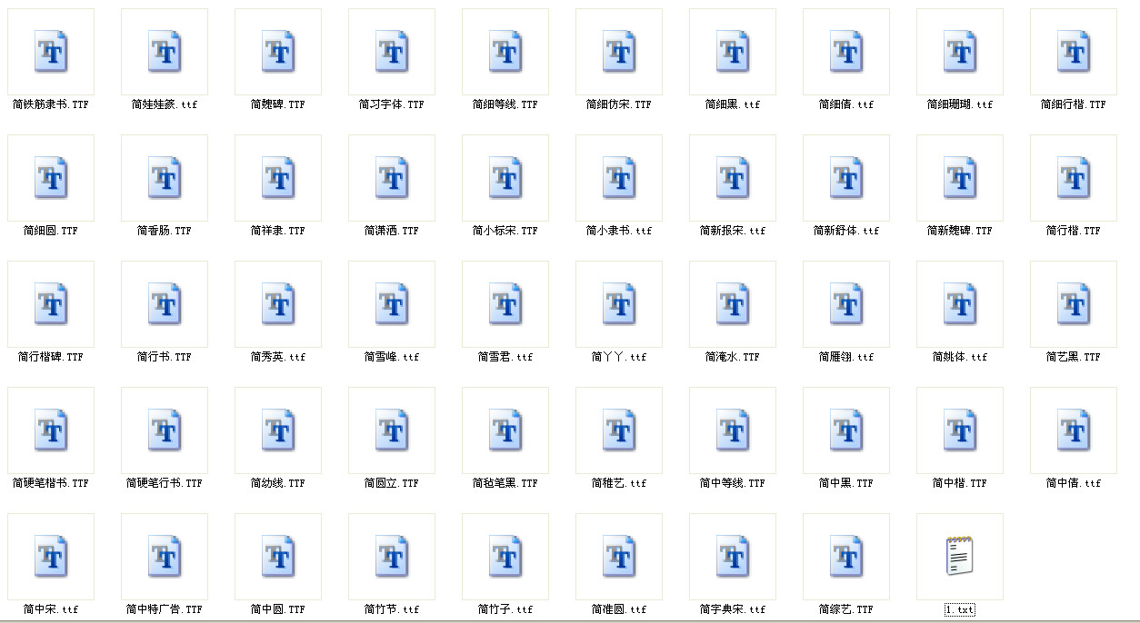 迷你字体打包下载|148个字体打包下载(共148个