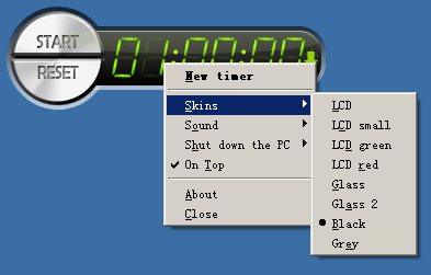 多任务倒计时软件(Free Desktop Timer)英文绿