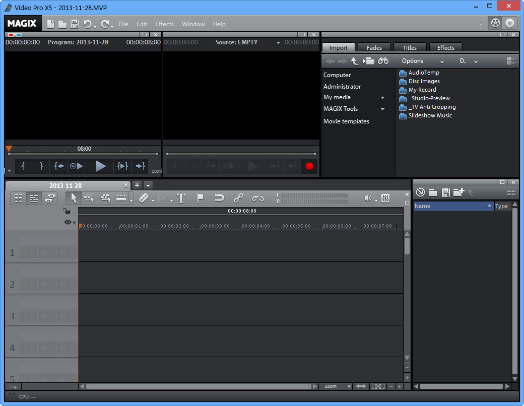 专业视频编辑软件(MAGIX Video Pro X5)v12.0