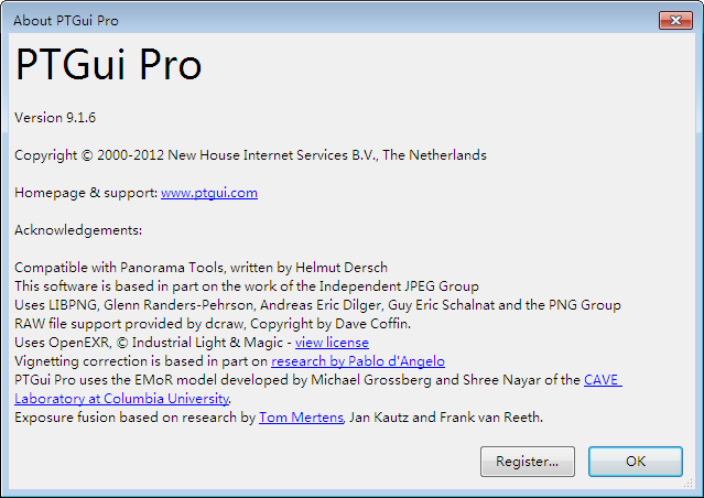 全景图像制作工具(PTGui Pro)9.1.6 英文注册版