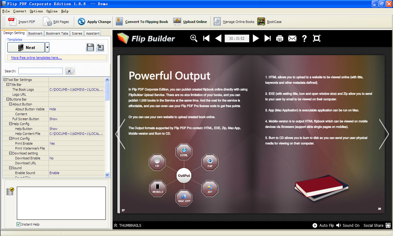 PDF电子书制作软件(Flip PDF Professional)v1