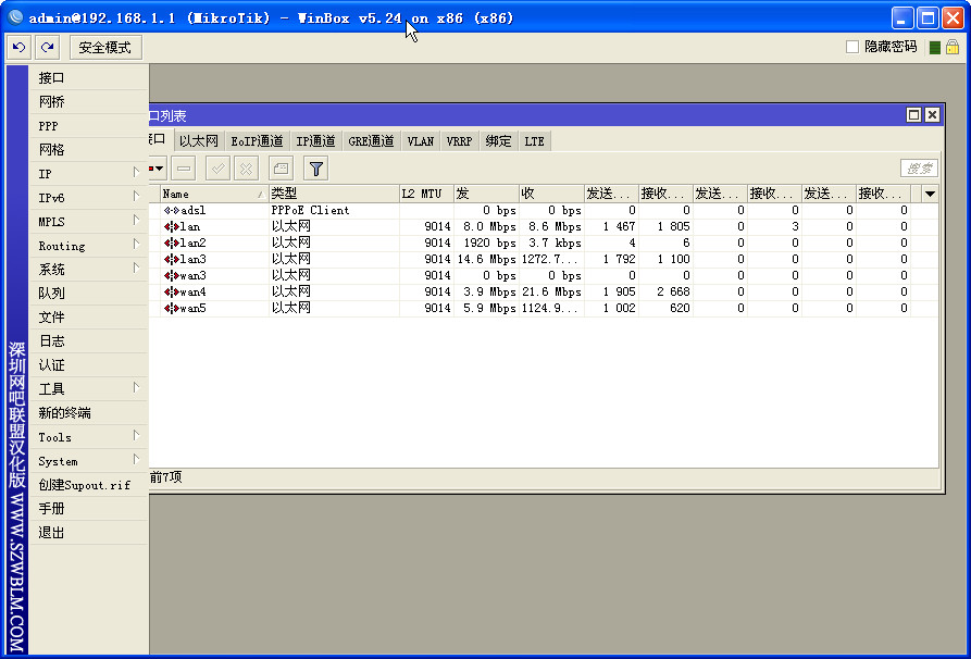 RouterOS v5.21中文版Winbox绿色版-服务器区