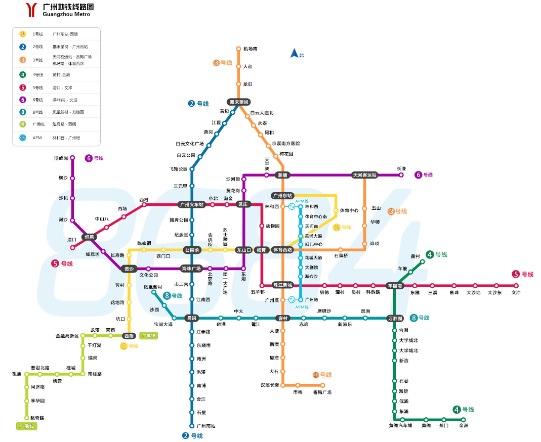 广州地铁线路图最新下载