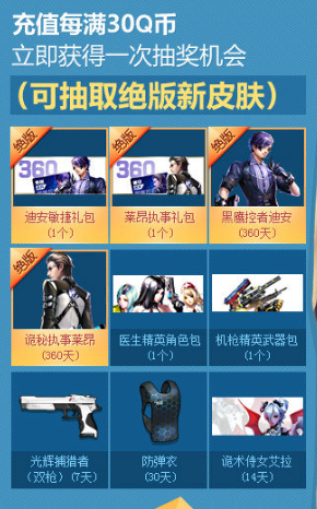 枪神纪充值礼包怎么领取 抽奖绝版新皮肤