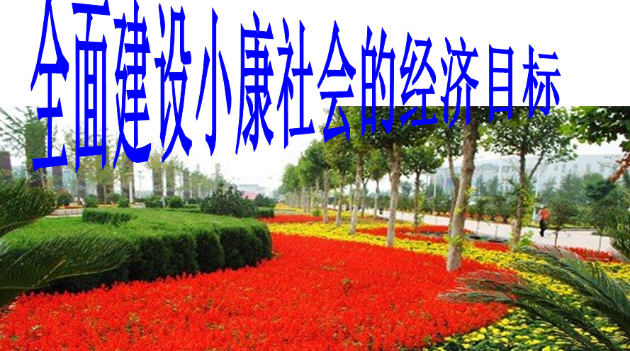 全面建设小康社会的经济目标ppt|全面建设小康