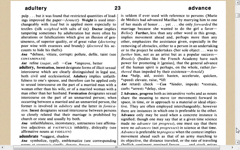 韦氏同义词词典(大学生实用)