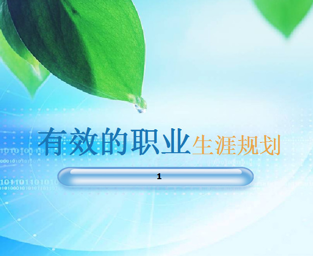 职业生涯规划ppt模板(免费下载)精美模板下载