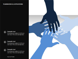 团队建设ppt模板|加油鼓励手型手势动态ppt素材