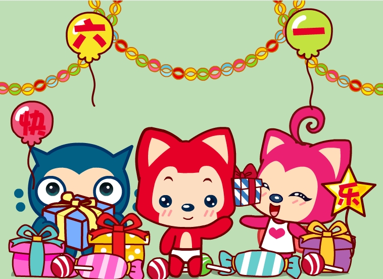 六一儿童节电子贺卡|六一儿童节动画贺卡【阿