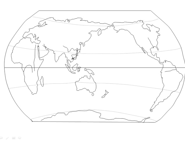 世界地图ppt素材|多套世界空白地图ppt素材【6