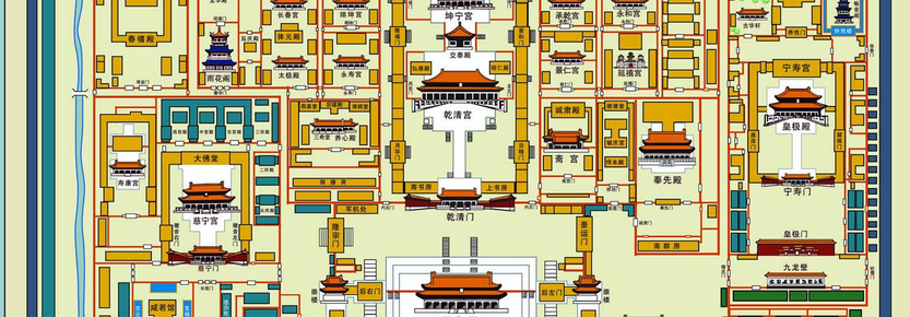 宫高清平面图|北京故宫高清导游地图jpg格式高