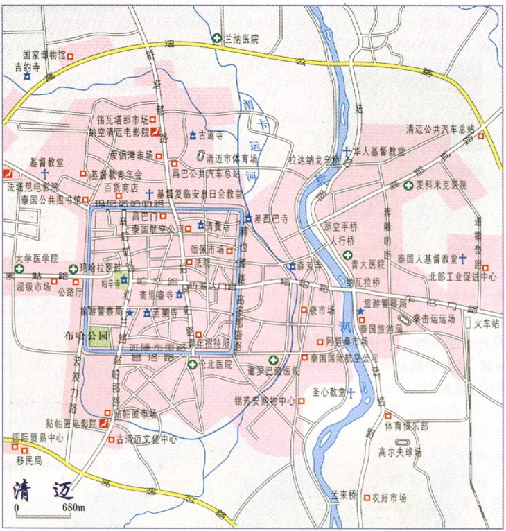 清迈中文地图下载|泰国清迈地图(高清中文版)jp