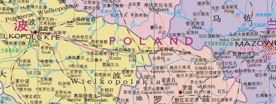 波兰旅游地图下载|波兰旅游地图高清中文版