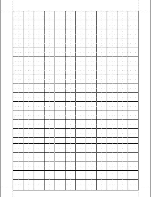 田字格模板|空白练字表格doc格式