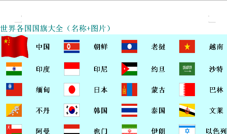 国旗大全|世界各国国旗大全(名称+图片)免费完