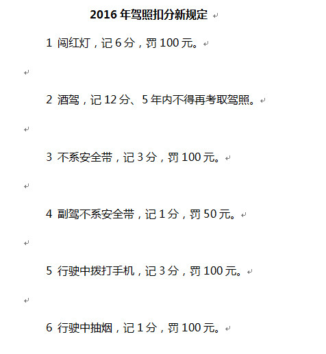 2016年驾照扣分新规定好不好_2016年驾照扣