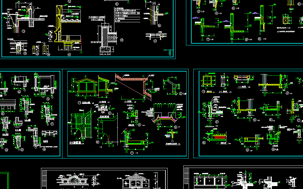 cad常用建筑材料图例|CAD常用建筑节点大样合
