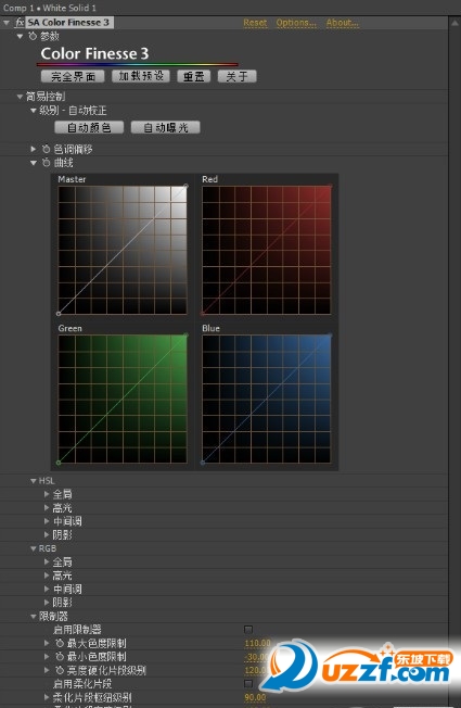AE\/PR调色插件Color Finesse中文版|Color Fin