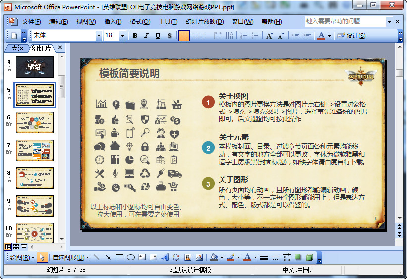 英雄联盟LOL电子竞技电脑游戏网络游戏ppt
