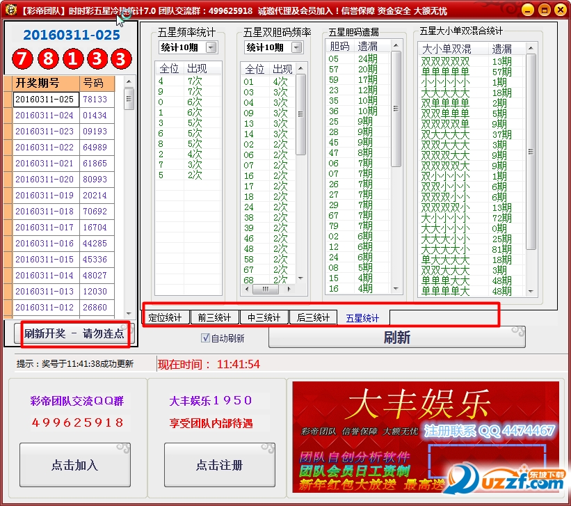时时彩冷热分析软件|彩帝团队时时彩五星冷热
