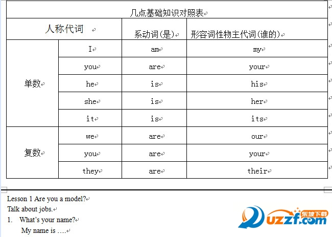 英语初学入门教程|英语初学入门教材doc格式免