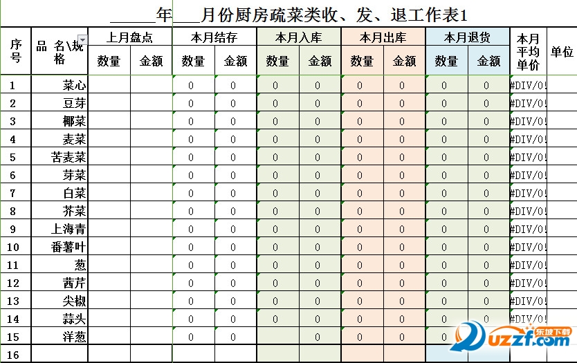 excel进销存表格模板下载|excel进销存表格模板
