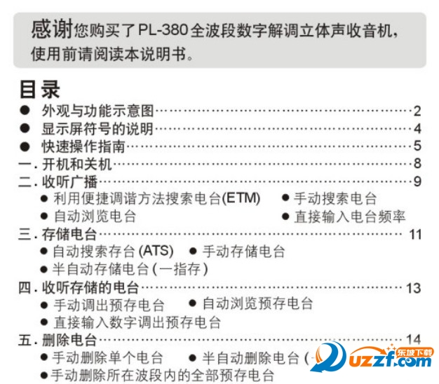 德生pl380全波段数字解调立体声收音机使用说