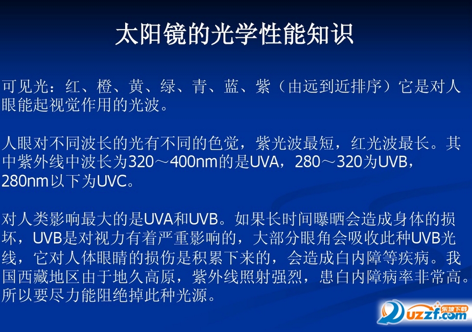 戴太阳镜知识ppt下载(太阳镜你真的会戴吗)好不