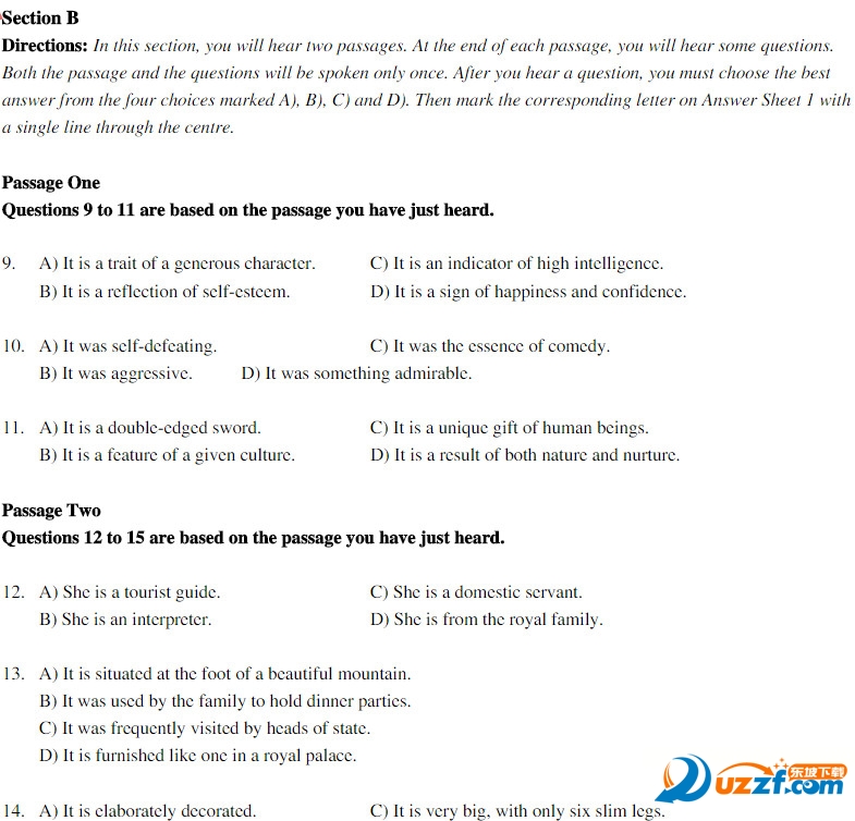 2016英语六级考试听力试题及答案好不好_201
