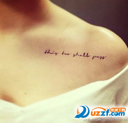 女生锁骨纹身图案大全|女生锁骨纹身图片高清