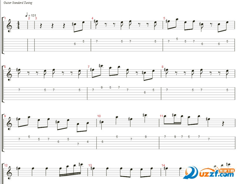 极乐净土吉他谱免费下载|极乐净土吉他谱(共四