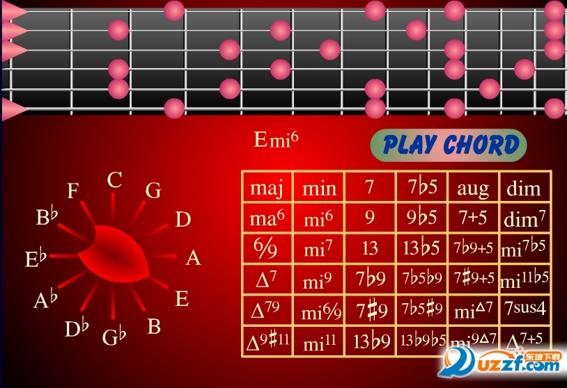 吉他和弦查询器(吉他和弦查询软件)1.2 swf版
