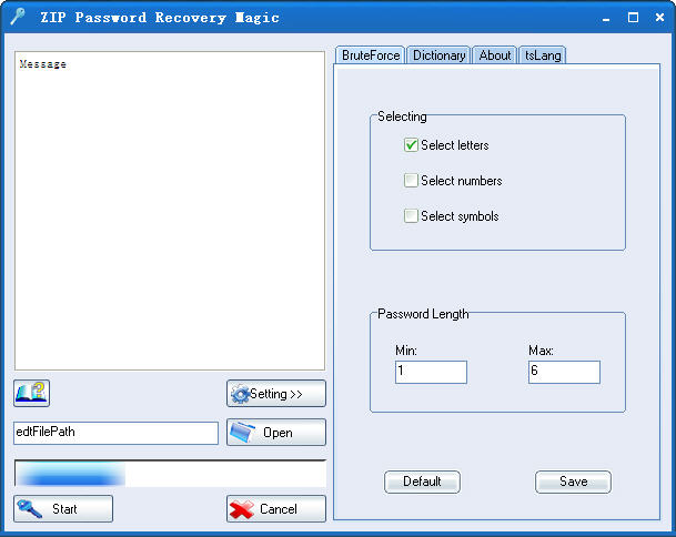 zip密码破解助手6.1.1.246 绿色版- 密码相关