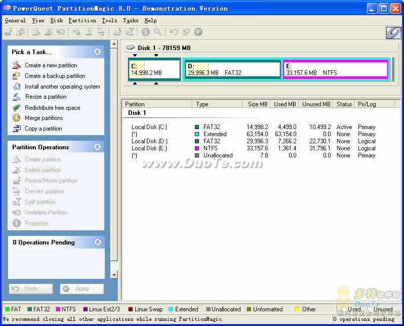 Partition Magic 分区魔法师 8.0