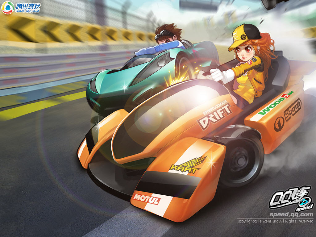 qq飞车绿箭变态加速_边境引擎,一键刷商城11