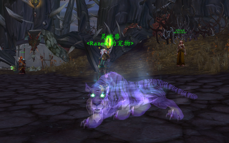 古德利亚使用了冬泉谷稀有老虎"拉克西里"的模型,但是全身透明,相信老