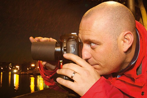 DIY黑纸遮光罩 解决夜景眩光问题