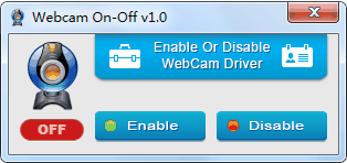 启用/禁用摄像头(WebCam On-Off)