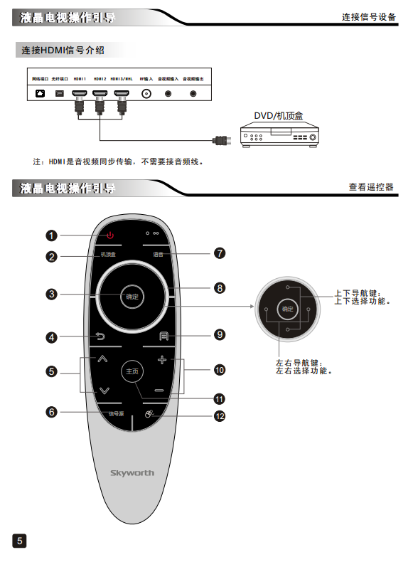 创维55s9000c液晶电视使用说明书pdf电子免费版