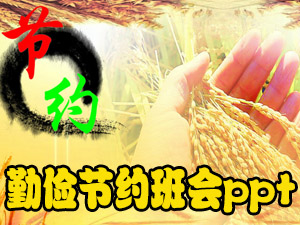 勤俭节约班会ppt