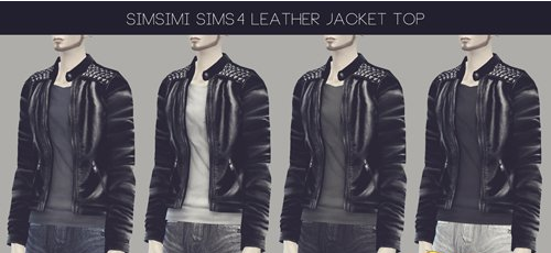 模拟人生4男性帅气皮质夹克MOD介绍