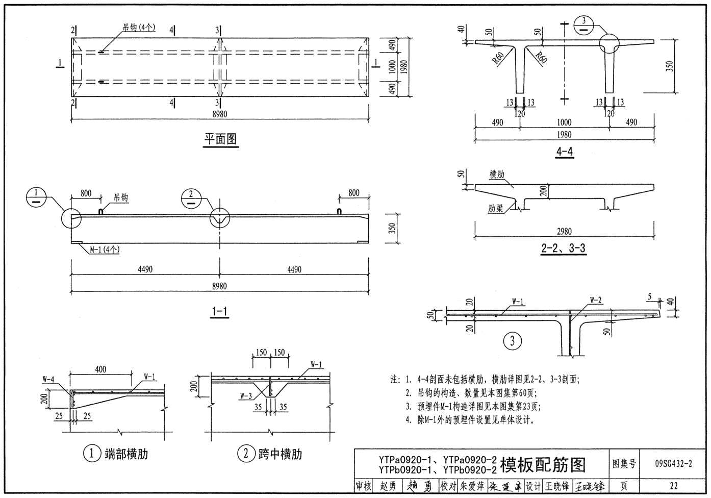 09sg4322图集-09sg432-2预应力混凝土双t板图集pdf高清免费电子版