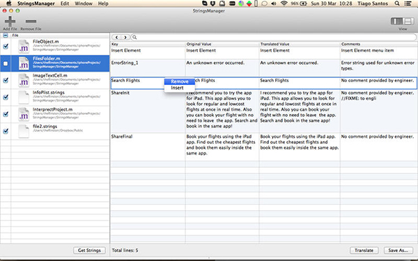 StringsManager Mac版