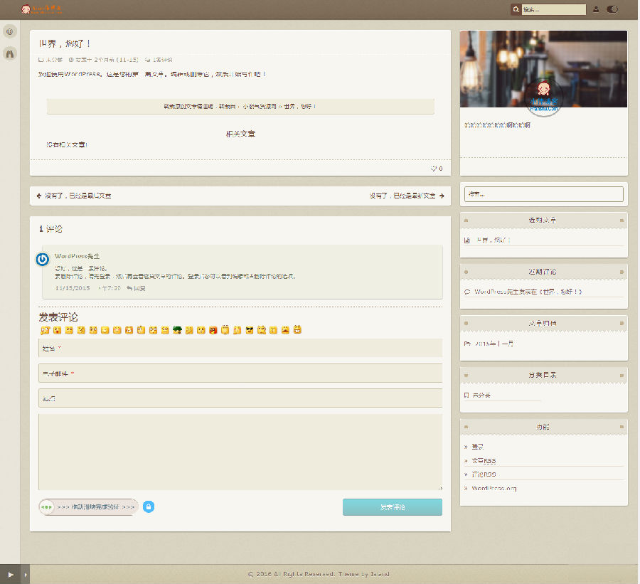 wordpress html5主题