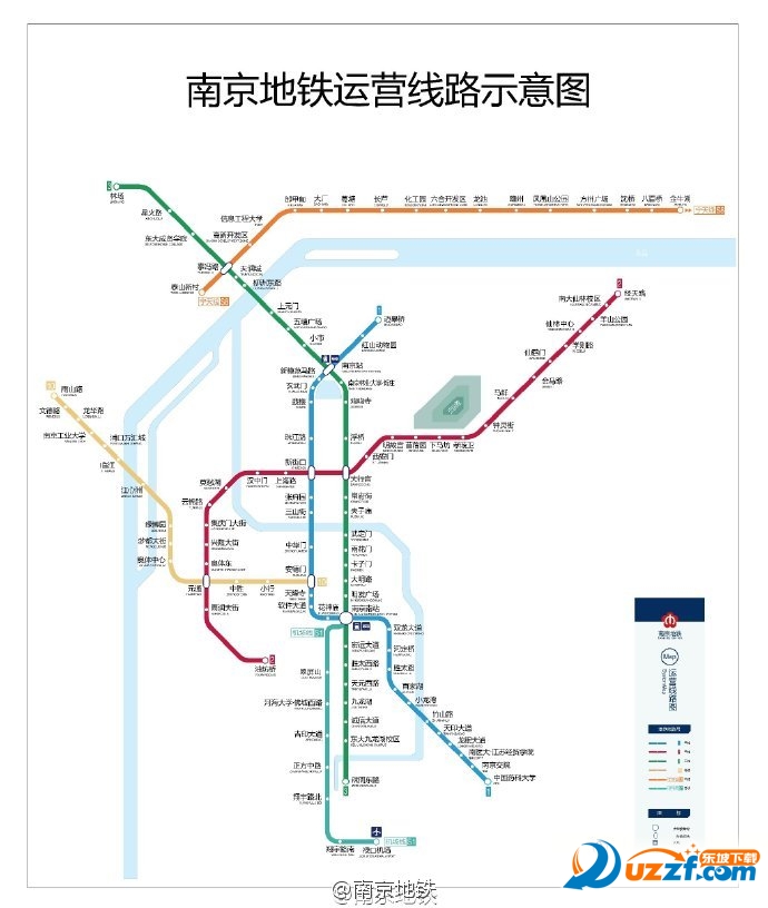 2016南京地铁线路图最新版