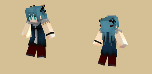 我的世界初音未来活动小丑服装皮肤